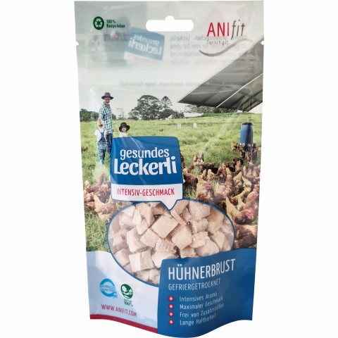 Hund Katze Hundefutter Snacks Hühnerbrust 35g 1 Stück -1- Anifit